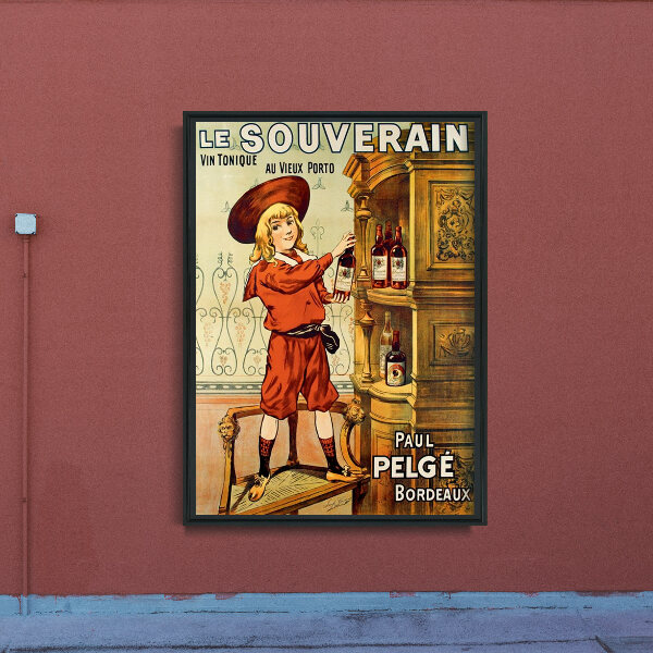 Retro plakát Le Souverain Advertising Impresszum