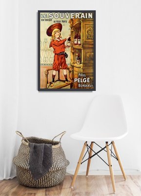 Retro plakát Le Souverain Advertising Impresszum