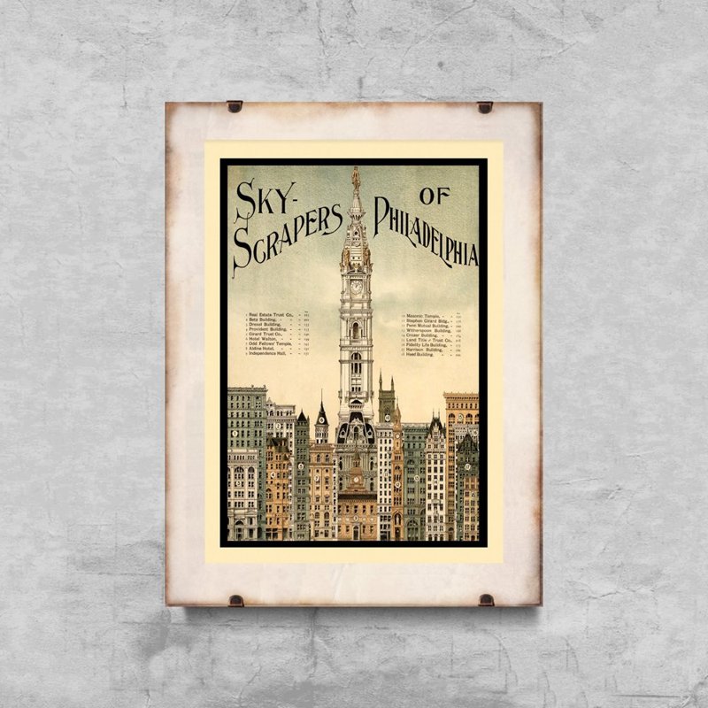 Plakát Philadelphia felhőkarcolók