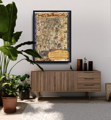 Retro plakát Új-Mexikó