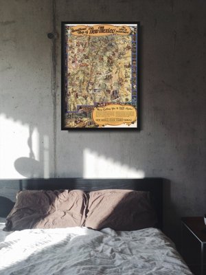 Retro plakát Új-Mexikó