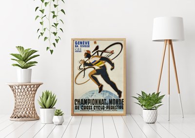 Retro plakát Donaldson kerékpár lithos a szezonban