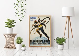 Retro plakát Donaldson kerékpár lithos a szezonban