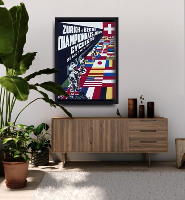 Retro plakát Campionato Mondials Ciclo
