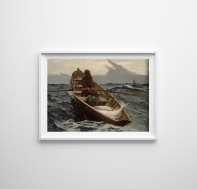 Retro poszterek Győztes a ködben Winslow Homer