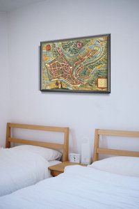 Plakát Luxemburg régi térképe