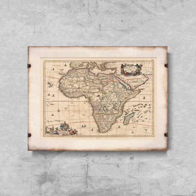 Poszter Afrika térkép