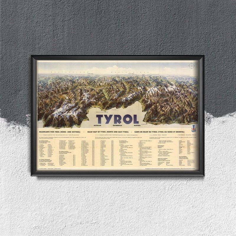 Retro plakát Tirol Heinricha Beranna