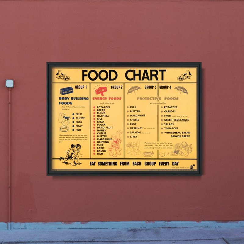 Poszter Élelmiszer-diagram