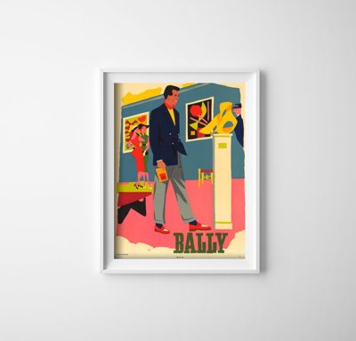 Plakát Reklám Bally Lábbelik