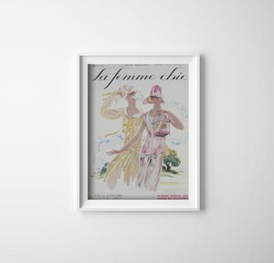 Plakát Illusztráció a La Femme Chic Mars magazin