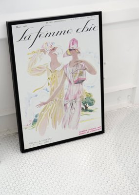 Plakát Illusztráció a La Femme Chic Mars magazin