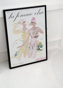 Plakát Illusztráció a La Femme Chic Mars magazin