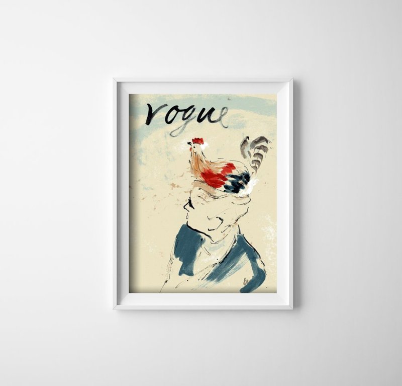 Plakát Divat vintage vogue illusztráció