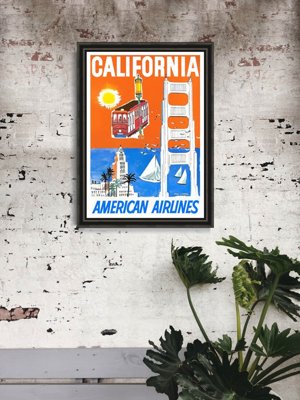 Plakát poszter California American Airlines