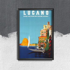 Plakát poszter Svájci Lugano