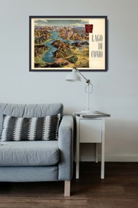 Plakát poszter Lago di Como Italia Heinrich Barann ​​által
