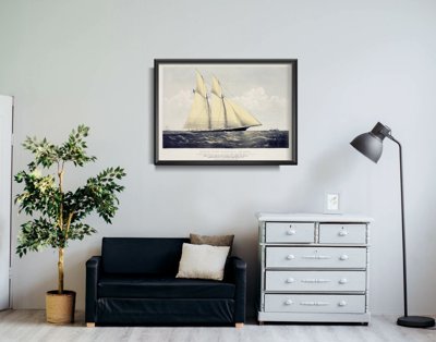 Retro plakát Cambria Racing Yacht