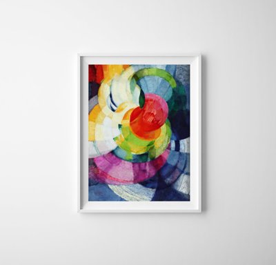 Retro plakát Frantisek Kupka lemezek Newton Tanulmány a fugue két színben