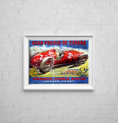 Retro poszterek Gran Premio de Espana Grand Prix