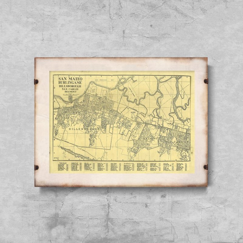 Poszter képek Philadelphia régi térképe