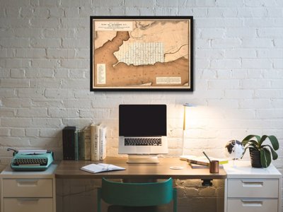 Poszter képek Régi térkép Alexandria Virginia