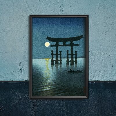 Fali poszter Strand Soshu-ban Kawase Hasui