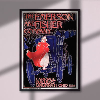 Poszter képek Emerson és Fisher Company, Carriage Constructors