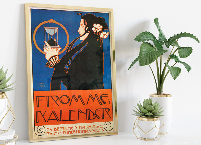 Retro plakát Frommes Naptár II