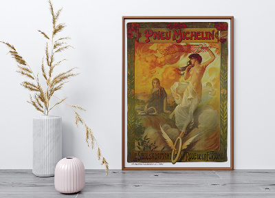 Retro poszterek Michelin Pneu hirdetés Michelin gumiabroncsok számára