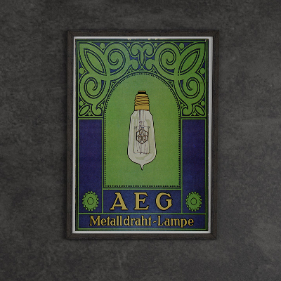 Poszter AEG METALLRAHT LAMPE