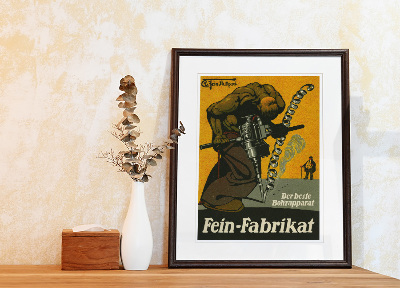 Poszter FEIN FABRIKATK, DER BESTO BOHRAPPARAT A FEIN által termelt fúrókhoz