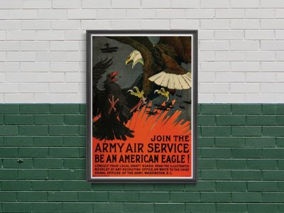 Plakát Csatlakozzon a hadsereg légszolgáltatásához, hogy amerikai sas legyen