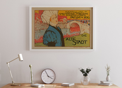 Poszter Ausstellung des Seechischen Handwers und Kunstgewerbes, Drezda 1896