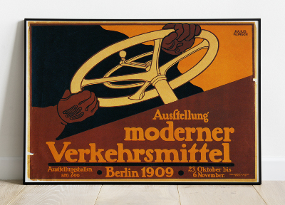 Retro poszterek Ausstellung Moderner Verkehrsmittel