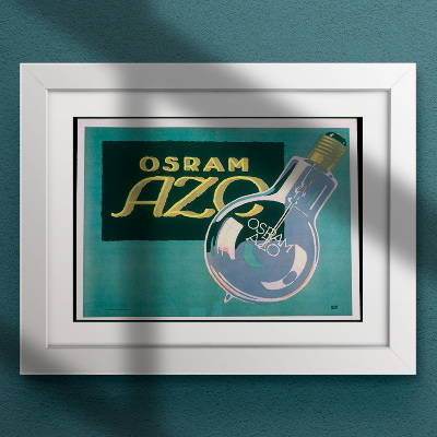 Retro poszterek Osram azo