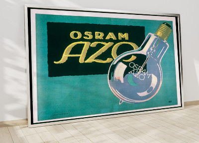 Retro poszterek Osram azo