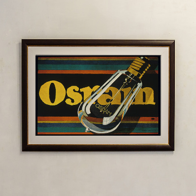Retro plakát OSRAM, elektromos izzók