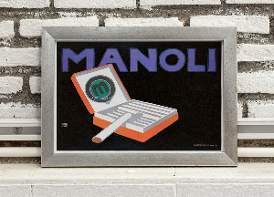 Retro plakát Manoli, cigaretta