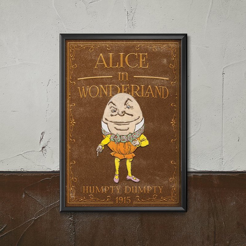 Poszter Alice Csodaországban Humpty Dumpty