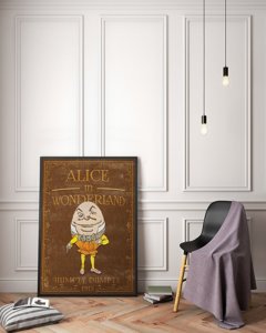 Poszter Alice Csodaországban Humpty Dumpty