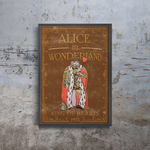 Plakát Alice Csodaországban a szívek királya