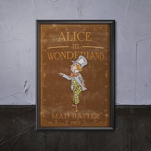 Plakát Alice Csodaországban Őrült kalapos
