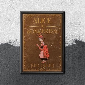Fali poszter Alice Csodaországban A Vörös Királynő