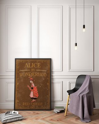 Fali poszter Alice Csodaországban A Vörös Királynő