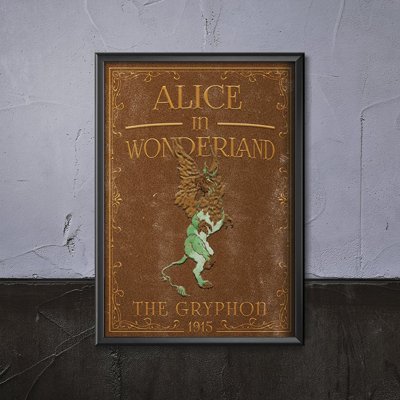 Fali poszter Alice Csodaországban Griffendéles