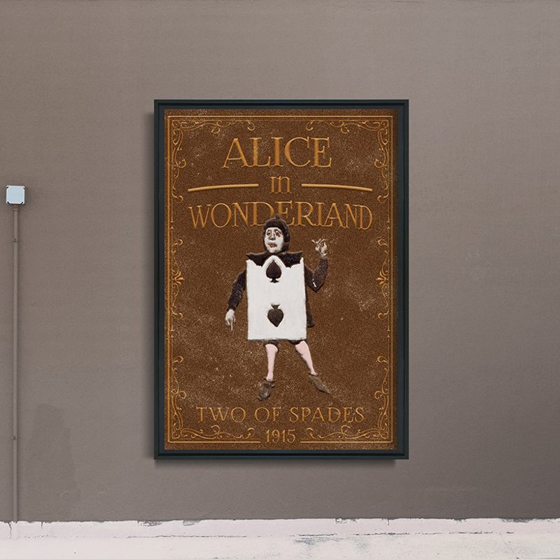 Fali poszter Alice Csodaországban Double Spades