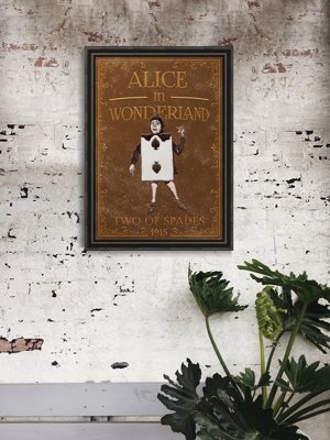 Fali poszter Alice Csodaországban Double Spades
