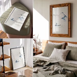 Vintage poszter Női akt