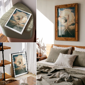 Retro plakát Futurisztikus technológia